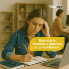Focus & Balance Complemento Alimenticio Nootrópico Con Ashwagandha Para Memoria Y Concentración. Suplemento Antiestrés De Té Verde, Ginseng Y Vitaminas B3, B5 Y B1 Para Estudiar. 60 Cápsulas
