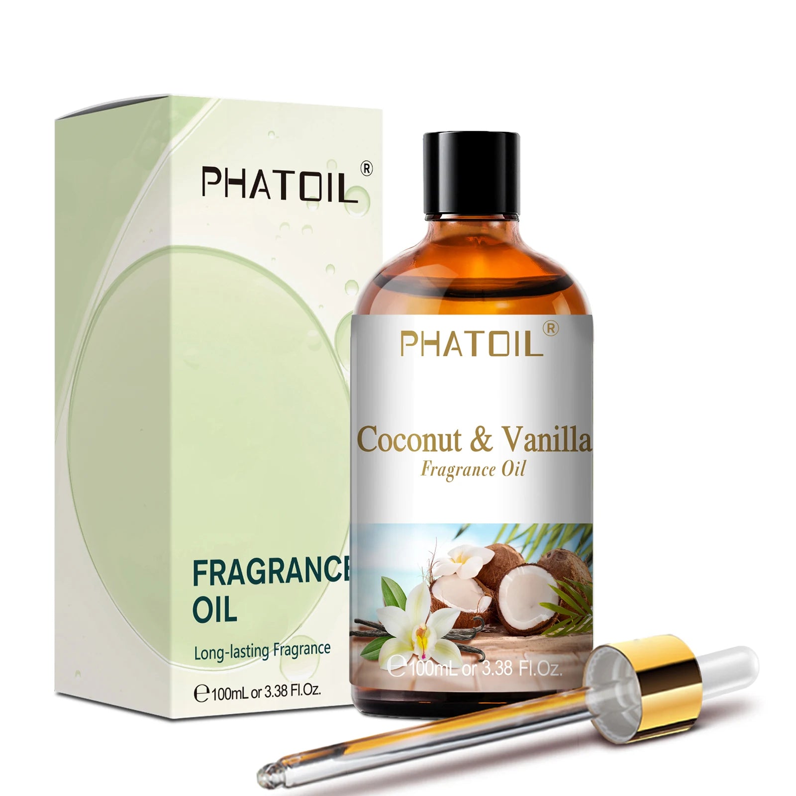 PHATOIL 100Ml Aceite Aromático Coco Y Vainilla Chicle Brisa De Mar Almizcle Blanco Aroma Aceites Aromáticos Para Velas Fabricación De Jabón