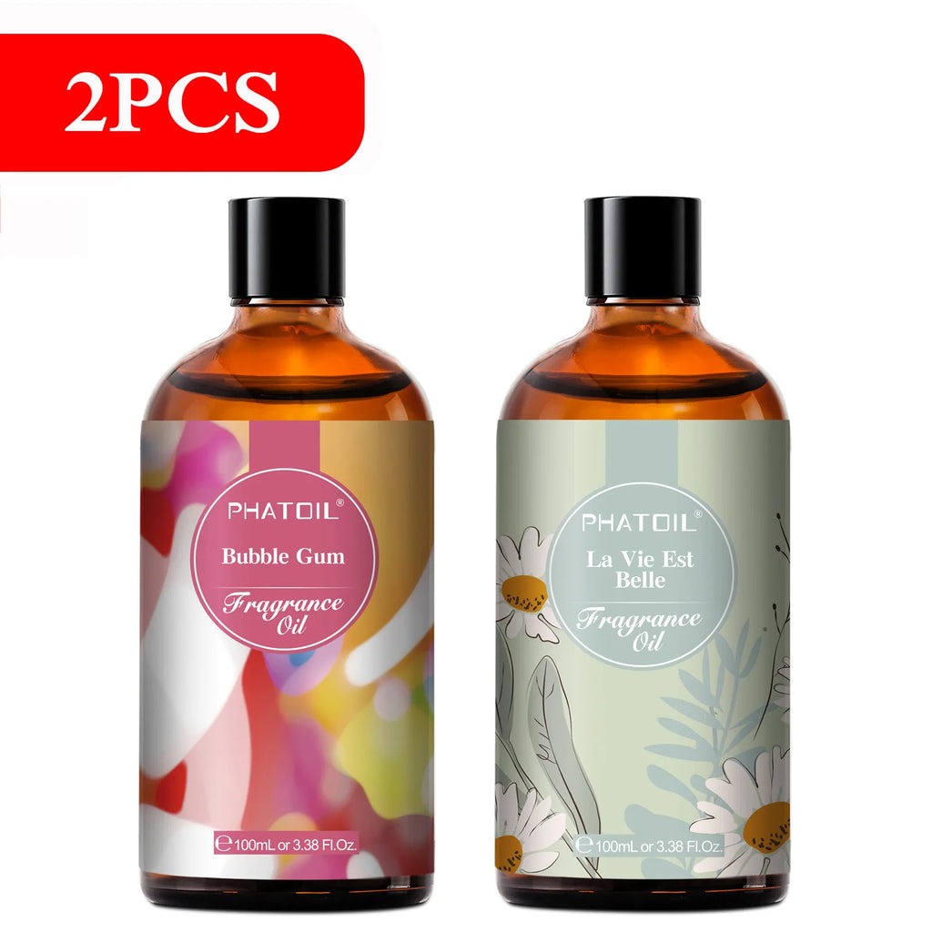 PHATOIL 100Ml Aceite Aromático Coco Y Vainilla Chicle Brisa De Mar Almizcle Blanco Aroma Aceites Aromáticos Para Velas Fabricación De Jabón