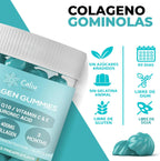 Gomitas De Colágeno Marino Hidrolizado 400 Mg + Ácido Hialurónico + Coenzima Q10 + Vitaminas C, D Y E | 90 Gomitas | Piña | Suplemento Piel, Cabello, Uñas Y Articulaciones | Sin Azúcar