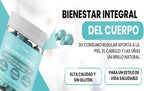 Gomitas De Colágeno Marino Hidrolizado 400 Mg + Ácido Hialurónico + Coenzima Q10 + Vitaminas C, D Y E | 90 Gomitas | Piña | Suplemento Piel, Cabello, Uñas Y Articulaciones | Sin Azúcar