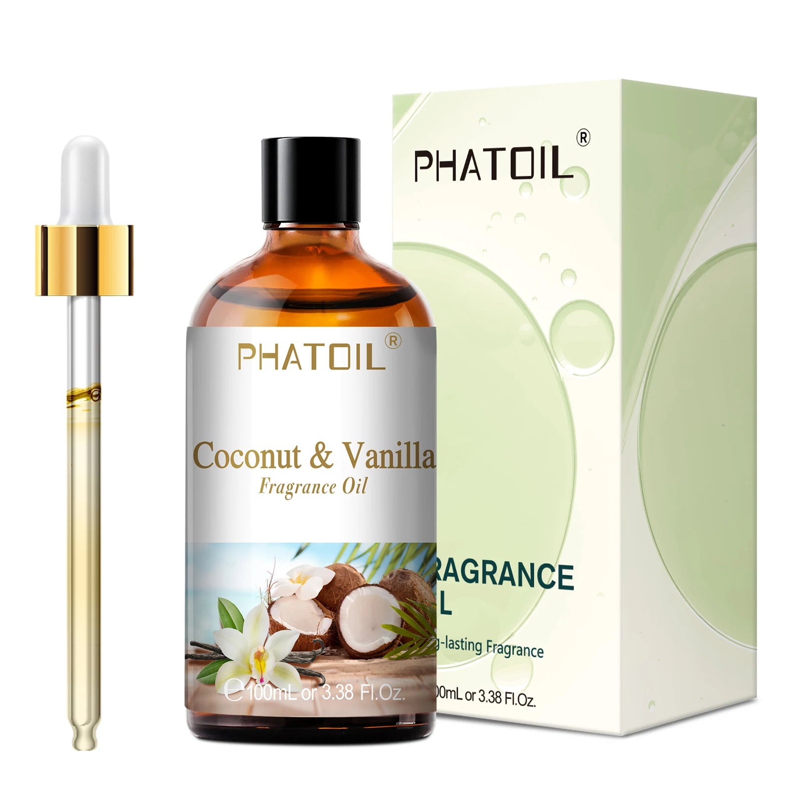 PHATOIL 100Ml Aceite Aromático Coco Y Vainilla Chicle Brisa De Mar Almizcle Blanco Aroma Aceites Aromáticos Para Velas Fabricación De Jabón