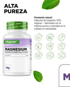 Vit4Ever Magnesio Bisglicinato - 365 Cápsulas - 300 Mg De Magnesio Elemental Por Dosis Diaria - Premium: Magnesium Quelado - Vegano