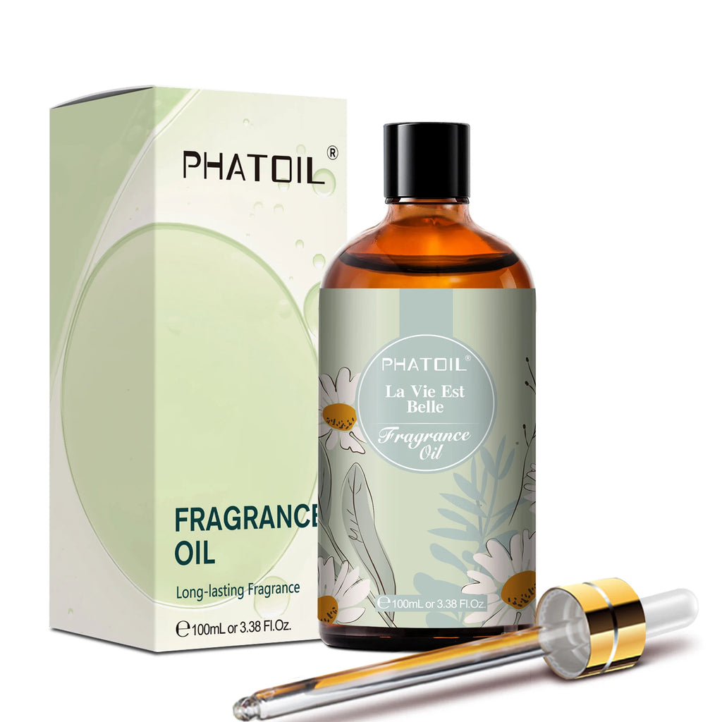 PHATOIL 100Ml Aceite Aromático Coco Y Vainilla Chicle Brisa De Mar Almizcle Blanco Aroma Aceites Aromáticos Para Velas Fabricación De Jabón