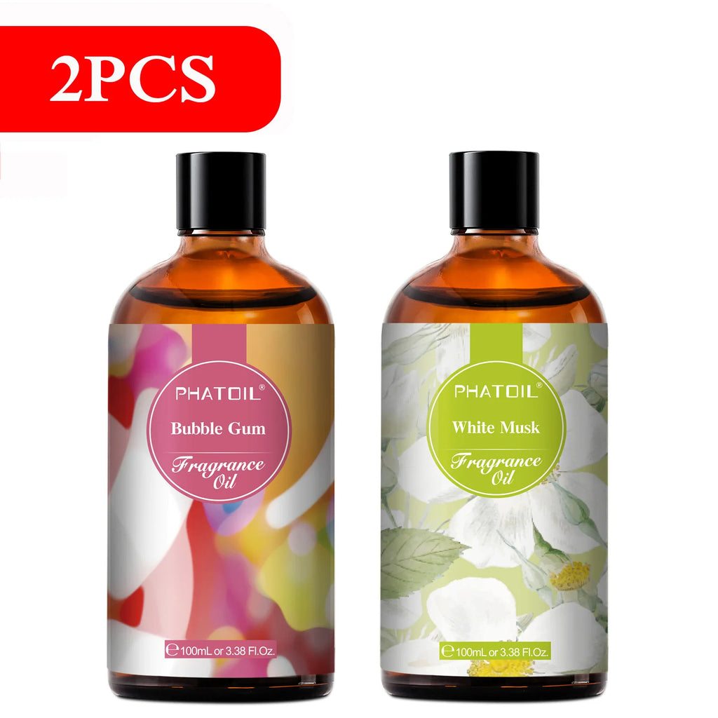 PHATOIL 100Ml Aceite Aromático Coco Y Vainilla Chicle Brisa De Mar Almizcle Blanco Aroma Aceites Aromáticos Para Velas Fabricación De Jabón