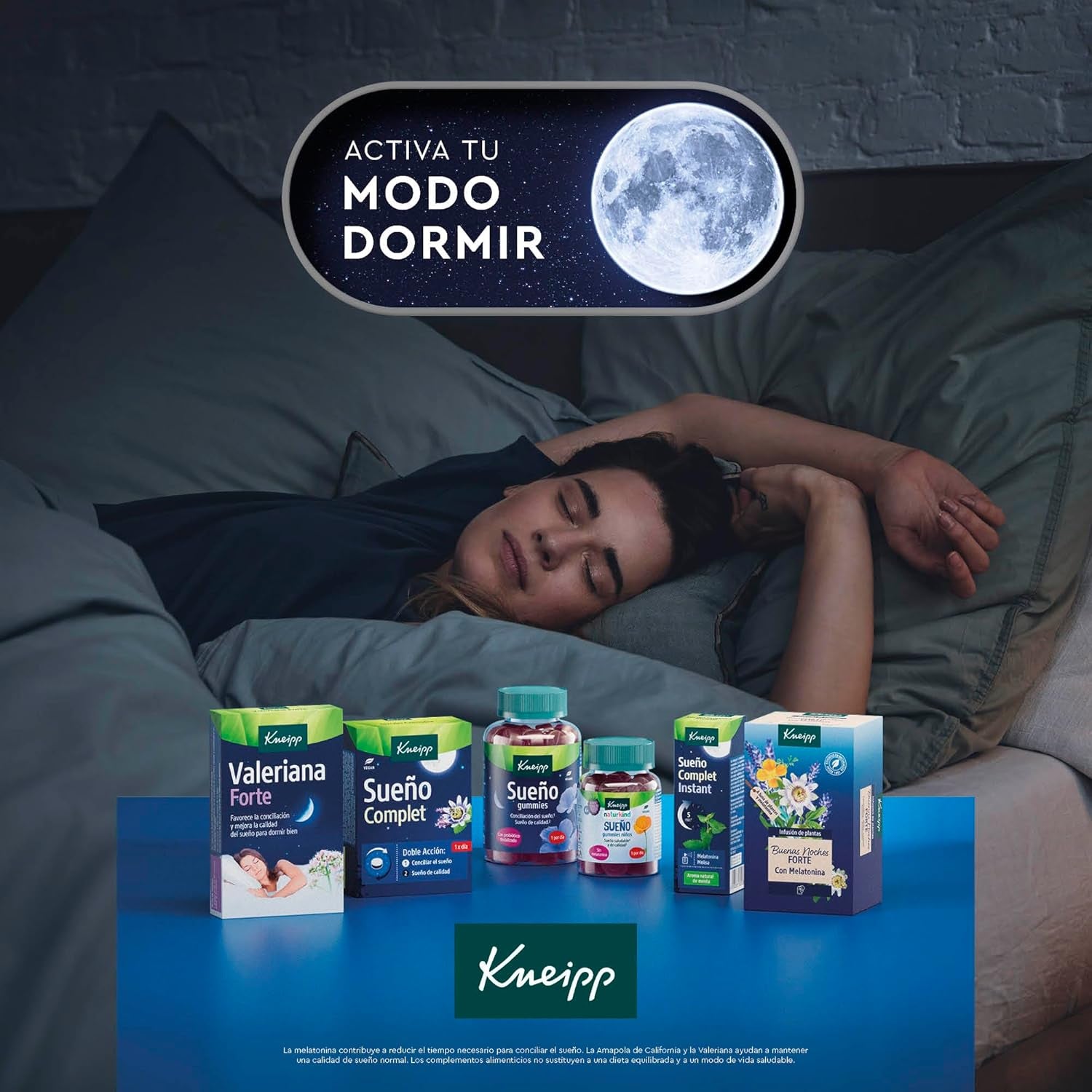Kneipp Sueño Complet: Tecnología Bicapa; Ayuda a Conciliar Y Mantener El Sueño; 1,85Mg De Melatonina; 60 Comprimidos