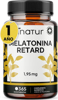 Melatonina Retard 1,99 Mg – Liberación Prolongada | 365 Microtabletas Veganas (1 Año) | Inatur | Sueño Profundo Y Descanso Natural | Ayuda Para Insomnio Y Trastornos Del Sueño
