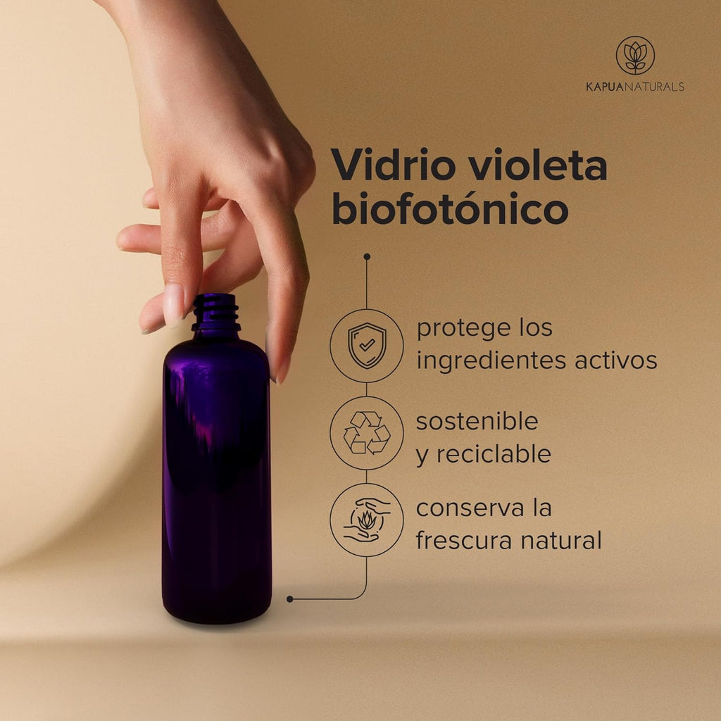 Sérum Ácido Hialurónico Altamente Dosificado • 100Ml +Vit E & B5 • Sérum Facial 7 Veces ✓ 100% Vegano Y Bio ✓ Concentrado Anti-Envejecimiento ✓ Sérum Antiarrugas ✓ Made in Germany