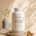 Espirulina + Chlorella 120 Cápsulas | Superalimentos Detox | LUMARA