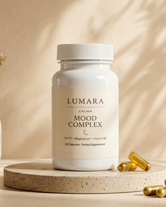 Complejo Estado de Ánimo 60 Cápsulas | 5-HTP + Magnesio + B6 | LUMARA