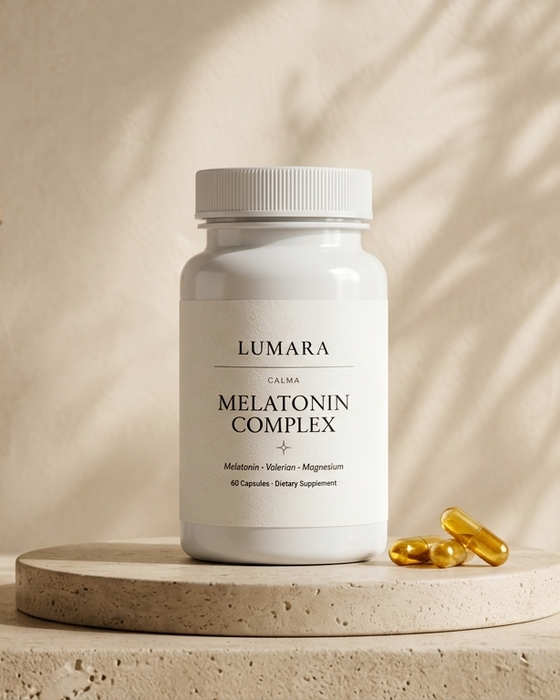 Complejo Melatonina 60 Cápsulas | Melatonina + Valeriana + Magnesio | LUMARA