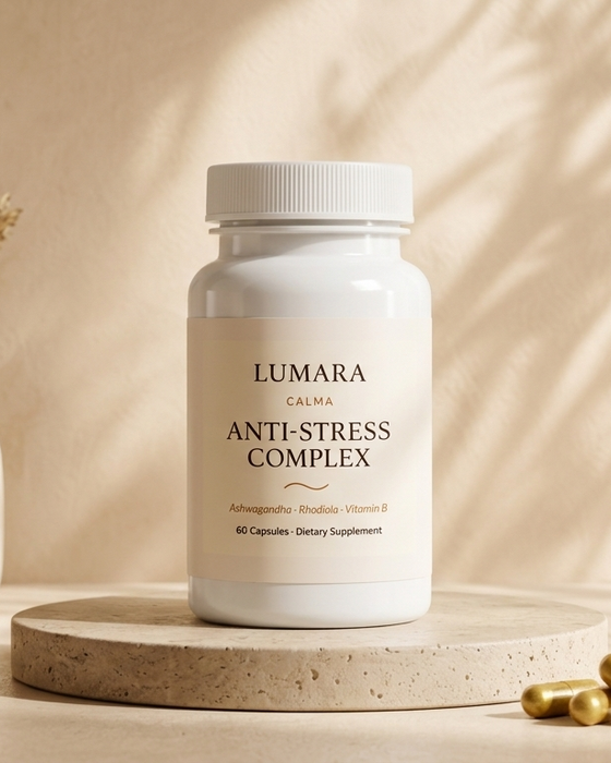 Complejo Antiestrés 60 Cápsulas | Ashwagandha + Rhodiola | LUMARA