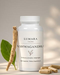 Ashwagandha 180 Cápsulas | Suplemento Adaptógeno Premium | LUMARA