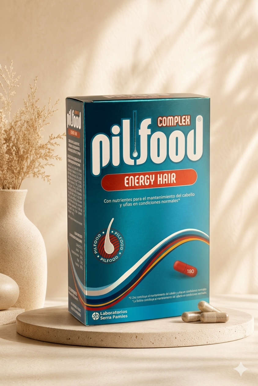 Pilfood Energy Tratamiento Anticaída Intensa De Pelo - 180 Comp.