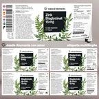 Natural Elements Zinc Bisglicinato 15Mg - 365 Comprimidos (1 Año) - Para El Pelo, Piel, Uñas Y Reforzar Sistema Inmunológico - Bisglicinato De Zinc Alta Biodisponibilidad