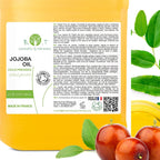 Aceite De Jojoba Puro Aceite Facial Aceite Desmaquillante Aceite Corporal Aceite De Masaje Estrias Aceite Pelo Aceite Barba Aceite Uñas - 500 Ml