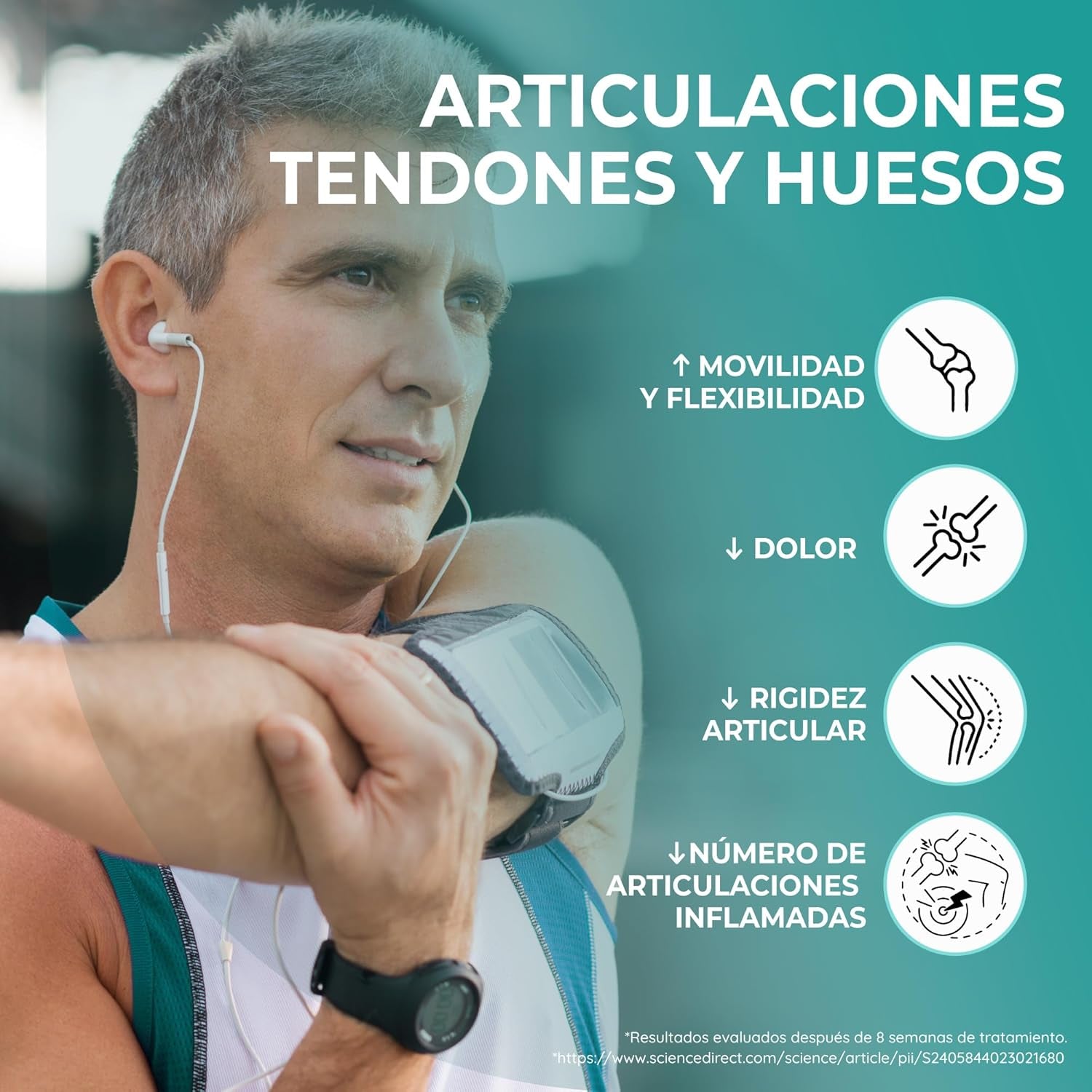Colágeno Marino Hidrolizado Puro + Ácido Hialurónico, Magnesio Zinc, Glucosamina, Vitamina C Para Piel, Articulación Y Cabello