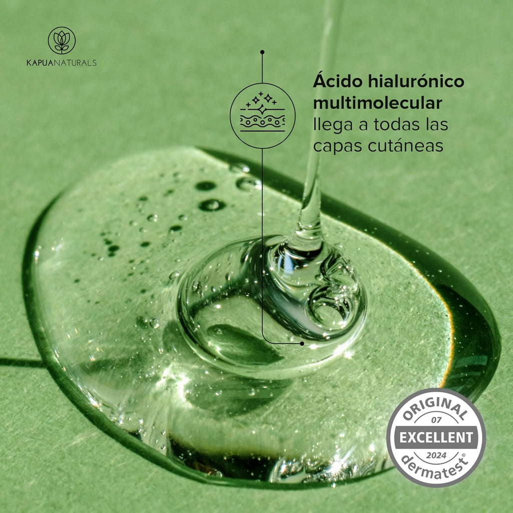 Sérum Ácido Hialurónico Altamente Dosificado • 100Ml +Vit E & B5 • Sérum Facial 7 Veces ✓ 100% Vegano Y Bio ✓ Concentrado Anti-Envejecimiento ✓ Sérum Antiarrugas ✓ Made in Germany