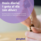 Vitamina D3 En Gotas - 5000 U.I. Por 5 Gotas - 50Ml (Líquido) En Aceite MCT De Coco - Altamente Biodisponibles Y Estables - Probado En Laboratorio, Fabricado En Alemania Sin Aditivos