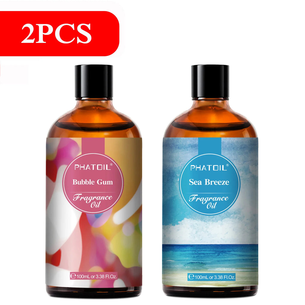 PHATOIL 100Ml Aceite Aromático Coco Y Vainilla Chicle Brisa De Mar Almizcle Blanco Aroma Aceites Aromáticos Para Velas Fabricación De Jabón