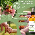 Aceite De Jojoba Puro Aceite Facial Aceite Desmaquillante Aceite Corporal Aceite De Masaje Estrias Aceite Pelo Aceite Barba Aceite Uñas - 500 Ml