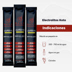 Electrolitos Keto En Polvo | Favorece La Hidratación Y La Recuperación | Low Carb & Paleo | Sin Azucar & Vegano | 30 Stick Packs