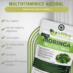 Moringa Oleifera ® ORGÁNICA. 240 Comprimidos 500 Mg. Superfood Natural: Vitaminas, Proteínas, Minerales, Antioxidantes. Energizante Natural. Vegana, Sin Gluten Y Libre De Aditivos.