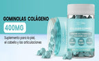 Gomitas De Colágeno Marino Hidrolizado 400 Mg + Ácido Hialurónico + Coenzima Q10 + Vitaminas C, D Y E | 90 Gomitas | Piña | Suplemento Piel, Cabello, Uñas Y Articulaciones | Sin Azúcar