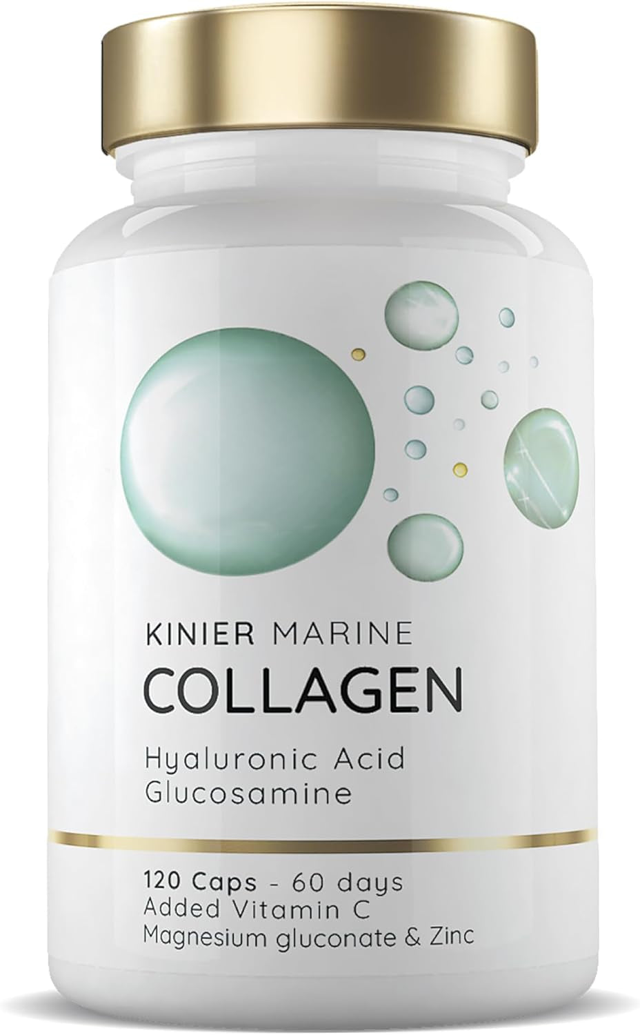 Colágeno Marino Hidrolizado Puro + Ácido Hialurónico, Magnesio Zinc, Glucosamina, Vitamina C Para Piel, Articulación Y Cabello